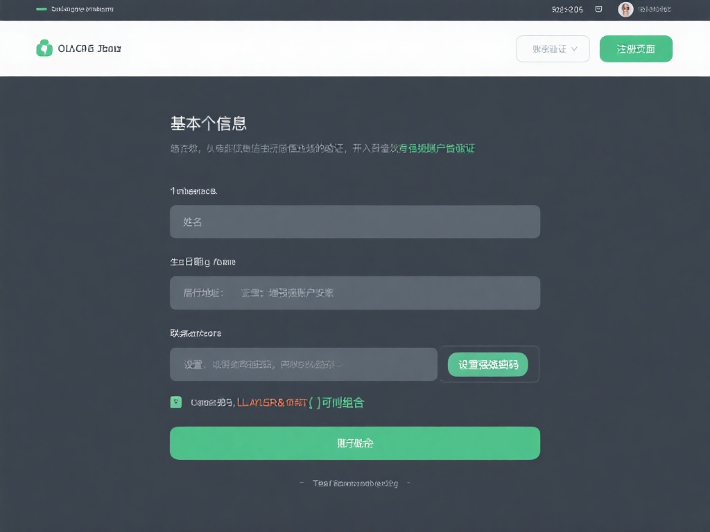 填写个人信息
在注册页面，您需要填写一些基本的个
